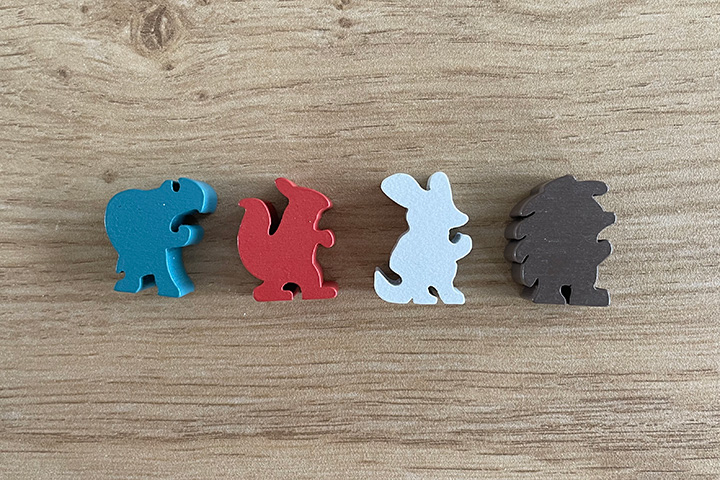 The different meeples you can choose from.