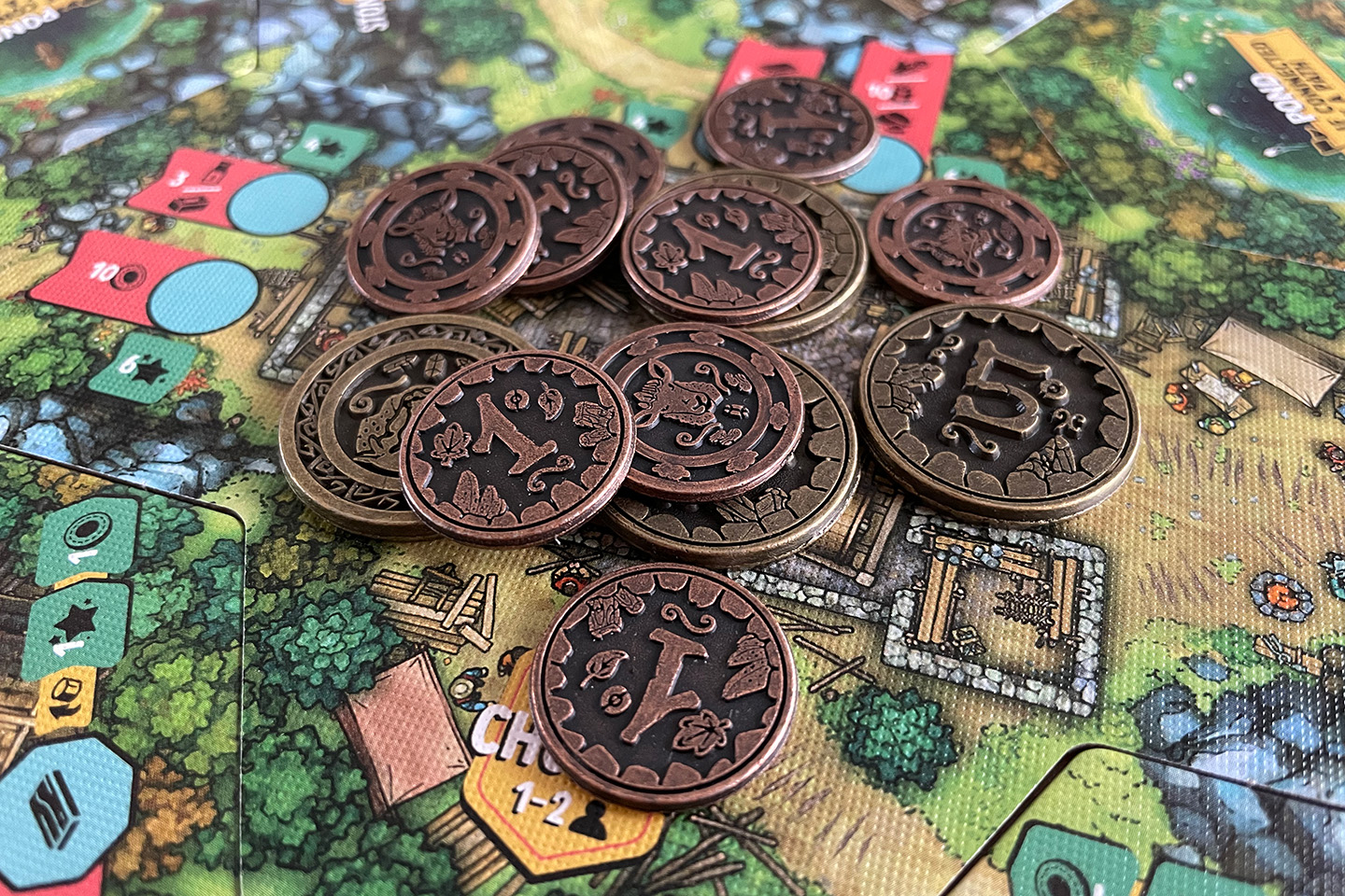 These metal coins are one of my favorite parts of the game.