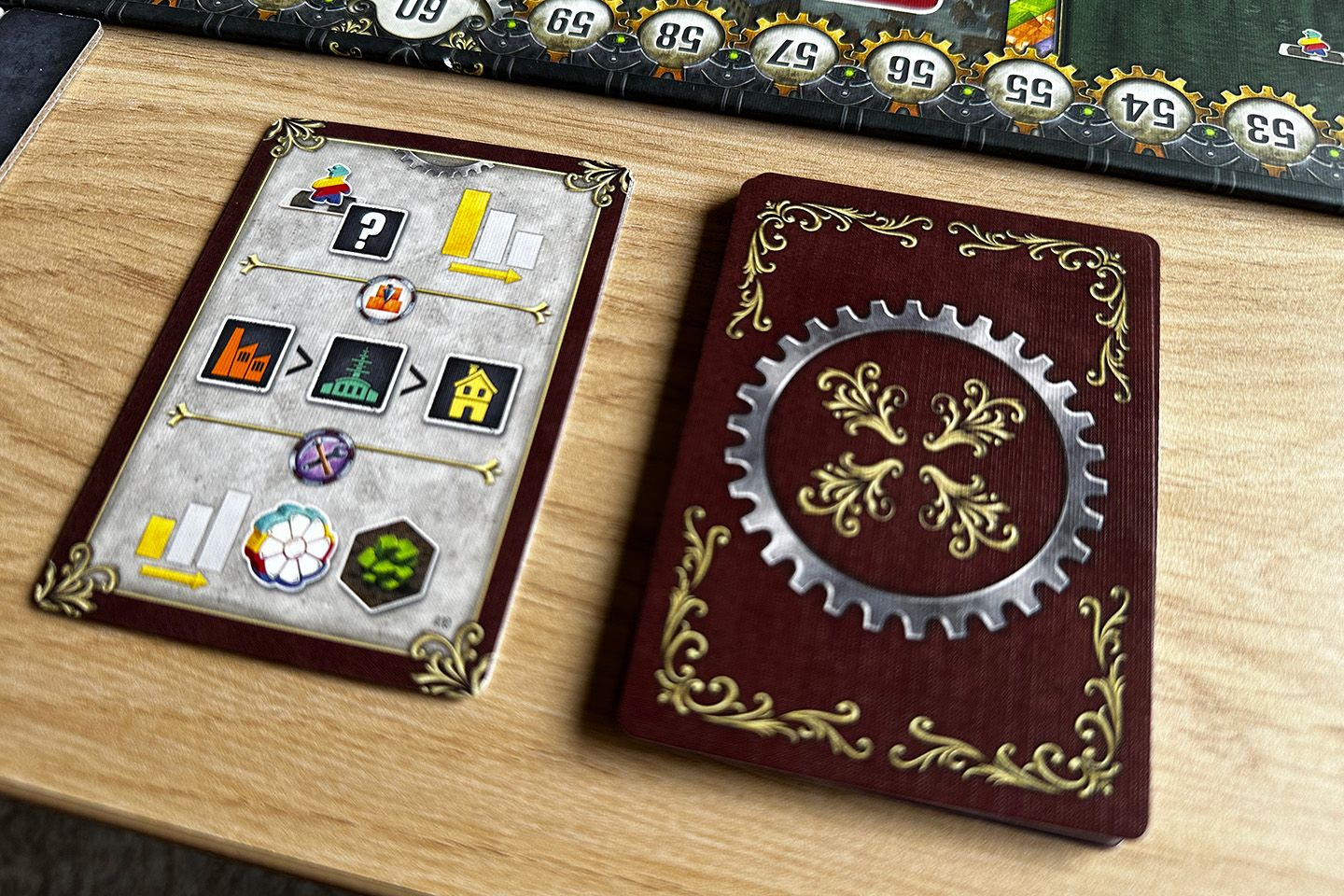 The Baron's decision cards.