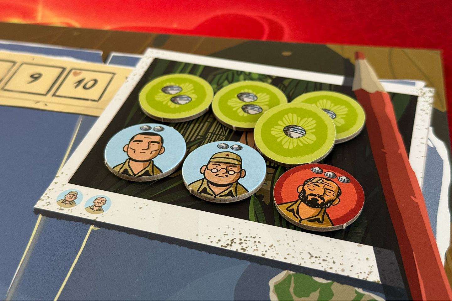 Your healthy companions require two food, the injured one requires three. In this example we're three short because Onoda also requires two food.